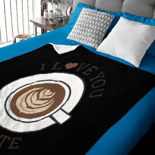I Love You A Latte Baby Blankets