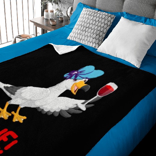 Seagull Baby Blankets Wine Lover North German Seagulls