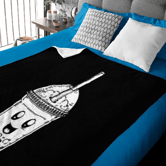K Pop Bubble Tea Baby Blankets