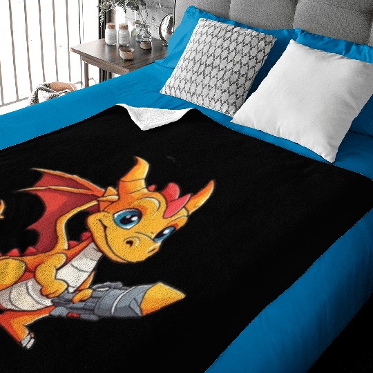 Baby Dragon Baby Blankets