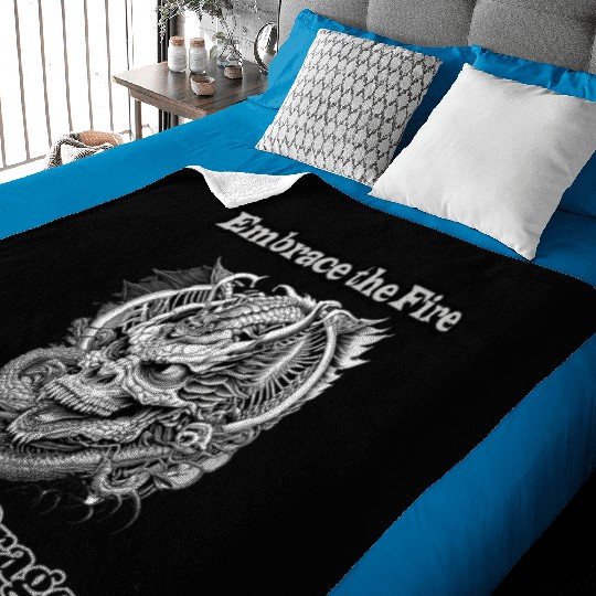 Embrace the Fire, Call Me Dragon Baby Blankets