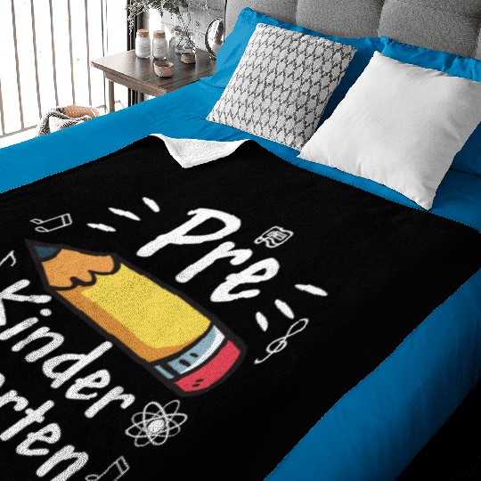 Cute Pre Kindergarten Back To School Pre K Teacher Baby Blankets