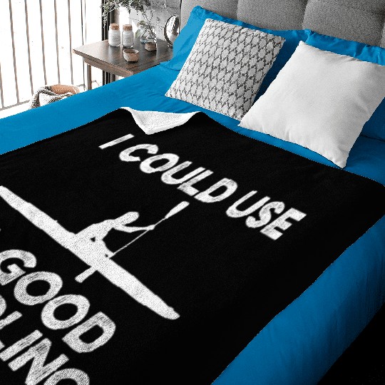 I Could Use A Good Paddling Funny Kayak Baby Blankets