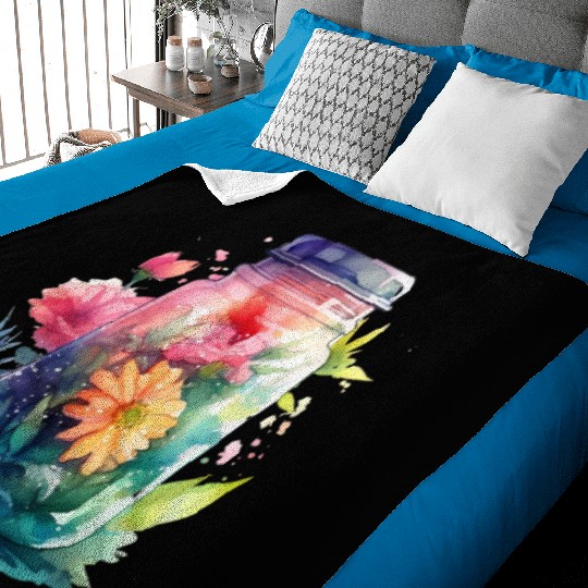 Wild Flowers Baby Blankets Design - Funny gift