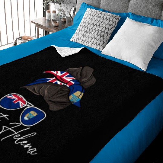 Saint Helena Girl Baby Blankets