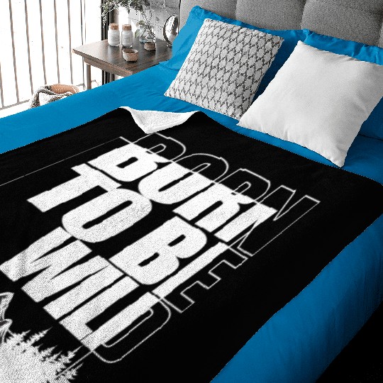 BORN TO BE WILD Baby Blankets