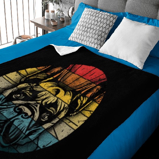 French Bulldog Gift Frenchie Dog Lover Dogfather Baby Blankets