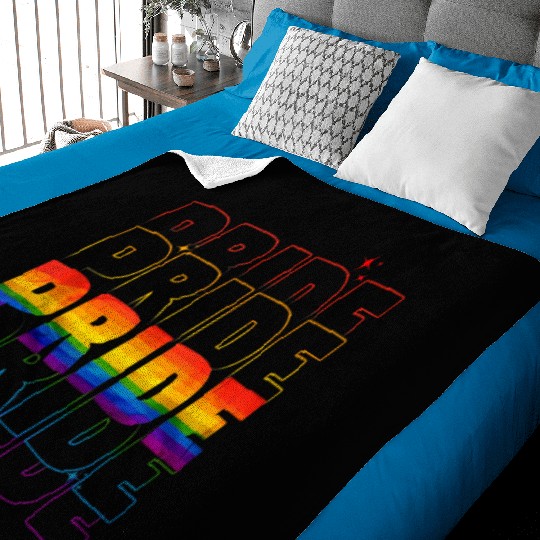LGBT LGBTQ PRIDE FLAG Gay Lesbian Pride Month Baby Blankets