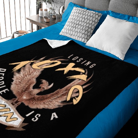 losing toxic people is a win Baby Blankets