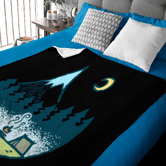 Keep It Simple (Camping At Night) Baby Blankets