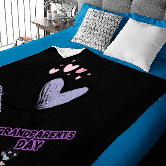 Happy Grandparents Day Baby Blankets