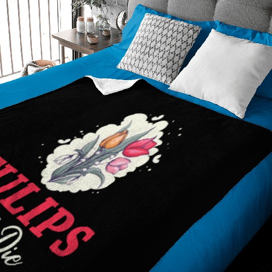 Tulip Gardening Tulips Baby Blankets