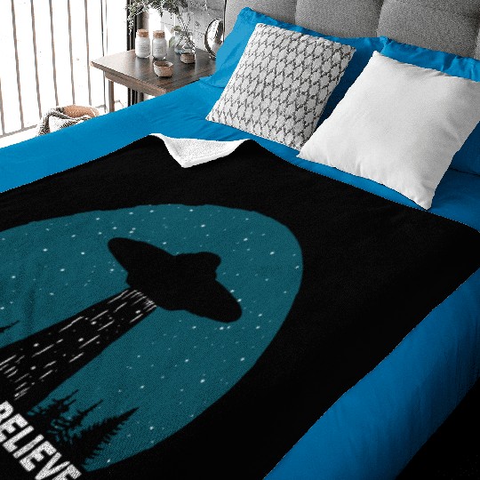 I Want To Believe World Ufo Day Baby Blankets