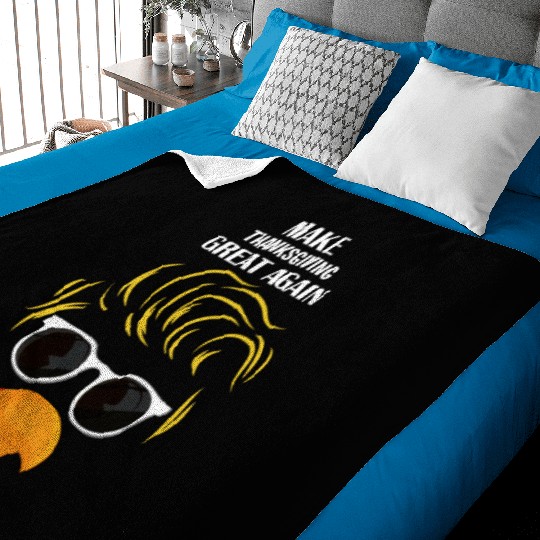 Make Thanksgiving Great Again Holiday Turkey 2024 Baby Blankets