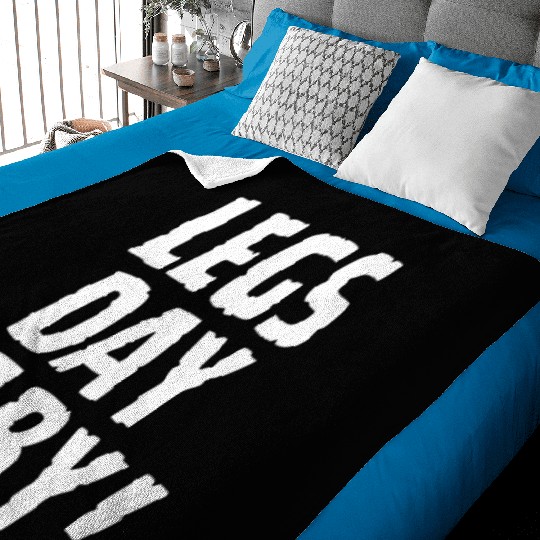Funny gym - leg day baby!, leg day Baby Blankets