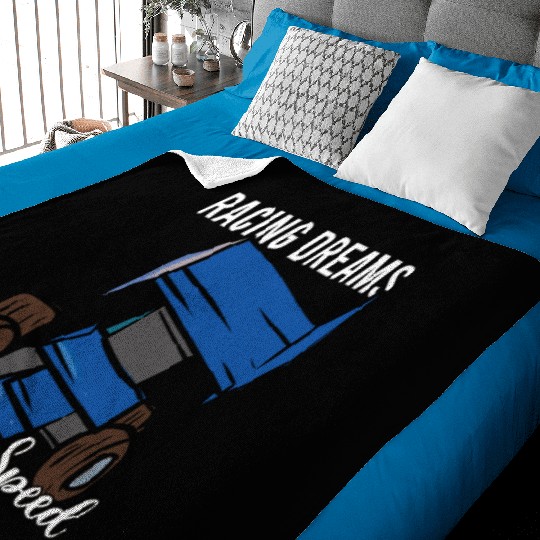 Sprint Car Mom Dirt Track Racing Racing Race Day Baby Blankets