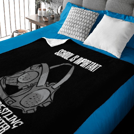 Wrestling Is Importanter Baby Blankets