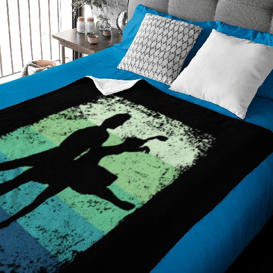 Ballet Dance Couple Vintage Ballerina Baby Blankets