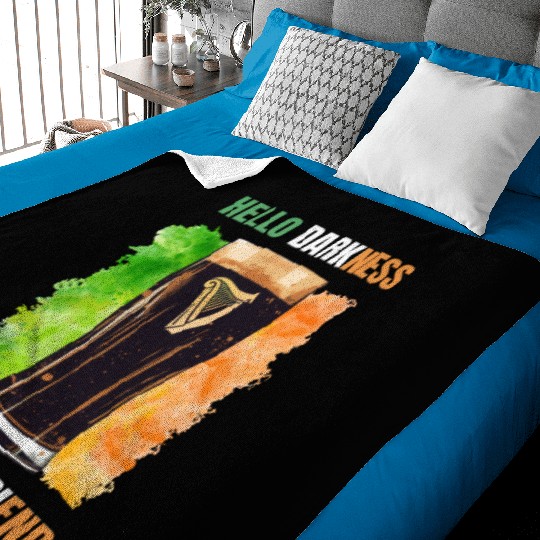 Hello Darkness My Old Friend Irish Stout Baby Blankets