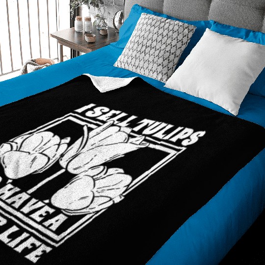 Tulip Gardening Tulips Baby Blankets