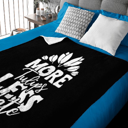 Tulip Gardening Tulips Baby Blankets