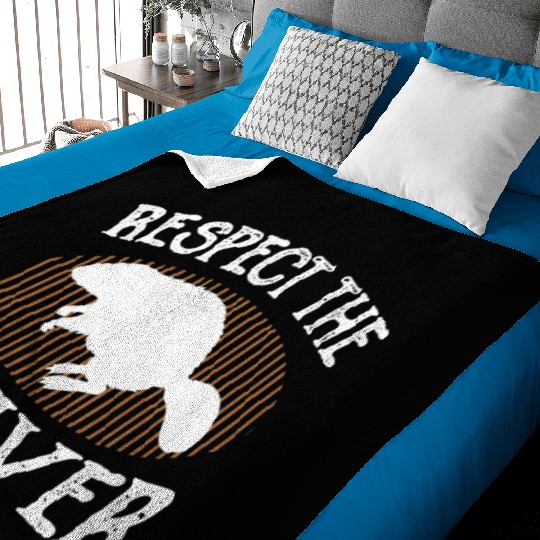 Respect The Beaver retro Beaver Lover groundhog Baby Blankets
