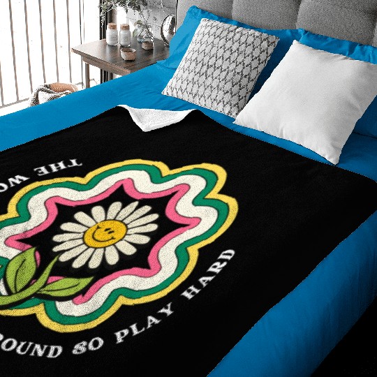 Flower Quote Playground Baby Blankets