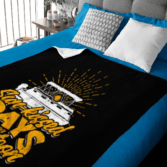 Sun-kissed days on your pontoon - Pontoon Baby Blankets