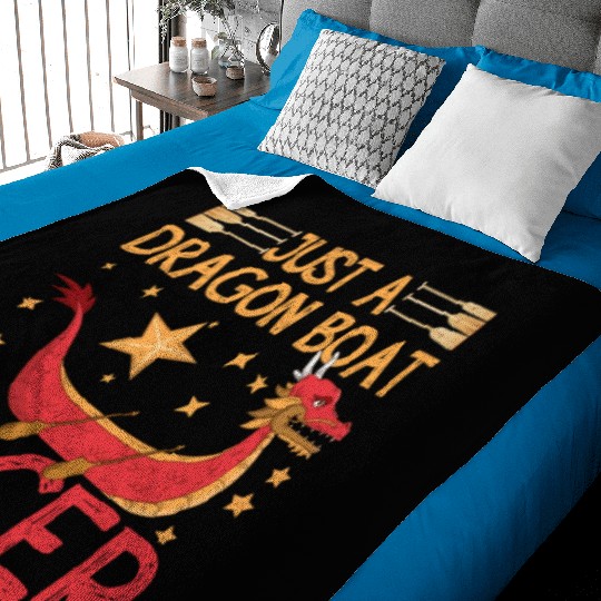 Funny Dragon Boat Racer Mermaid Training Girl Baby Blankets