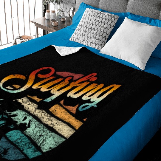 Summer Surfing Baby Blankets