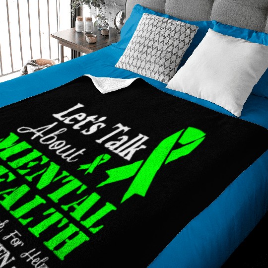 Let s talk about mental health Baby Blankets