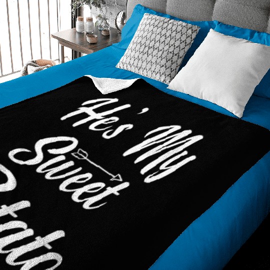 He s My Sweet Potato Thanksgiving Baby Blankets