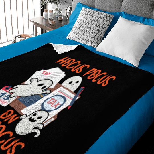 Hocus Focus on Tax Focus Accountant Halloween Baby Blankets