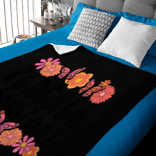 Floral Teacher Assistant Baby Blankets