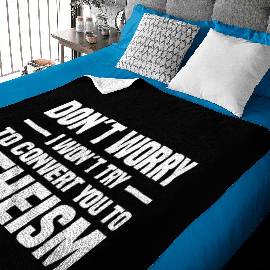 Atheism Skeptics Atheists Atheist Science Baby Blankets