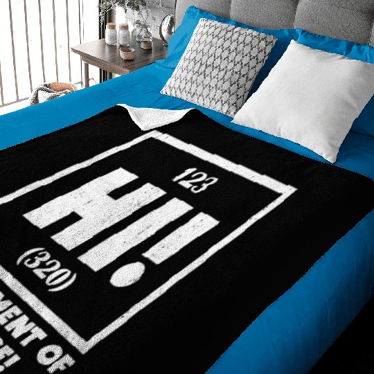 Ah The Element of Surprise Chemistry Science Humor Baby Blankets