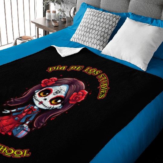 day of the dead back to school Baby Blankets