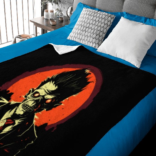 Zombie Apocalypse Ready for Halloween Grim Reaper Baby Blankets