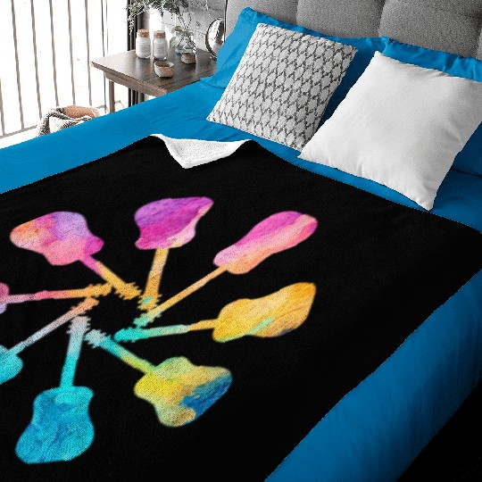Guitar Circle Baby Blankets