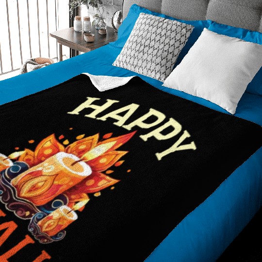 Happy Diwali Diwali Festival Indian Hindu Hinduism Baby Blankets