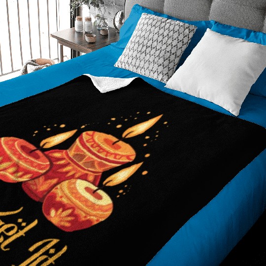 Happy Diwali Diwali Festival Indian Hindu Hinduism Baby Blankets