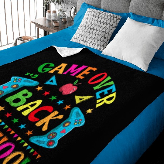 Game over Back to school Baby Blankets
