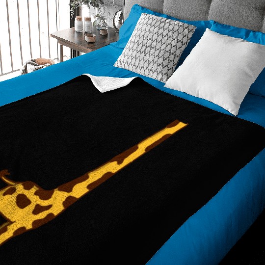 Funny Giraffe Without Head Cool Halloween Costume Baby Blankets