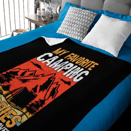 My Favorite Camping Buddies Baby Blankets