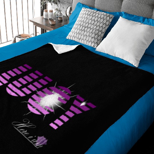 Lucy pink and violet - Latin's etymology - Light Baby Blankets