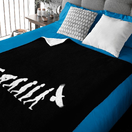 Eagle white evolution animals raptor bird Baby Blankets