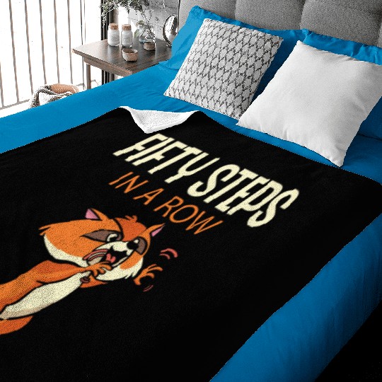Fifty Steps In a Row Funny Walk Routine Red Panda Baby Blankets