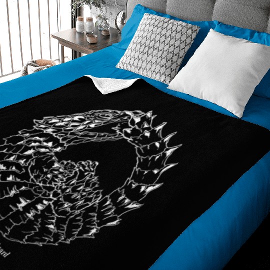 Ouroborus cataphractus Armadillo Girdled Lizard Baby Blankets