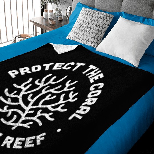 Protect the Coral Save the Reef Baby Blankets