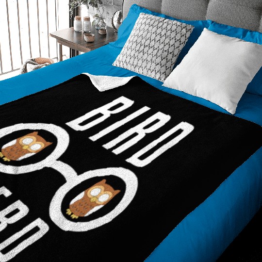 Bird Nerd Baby Blankets